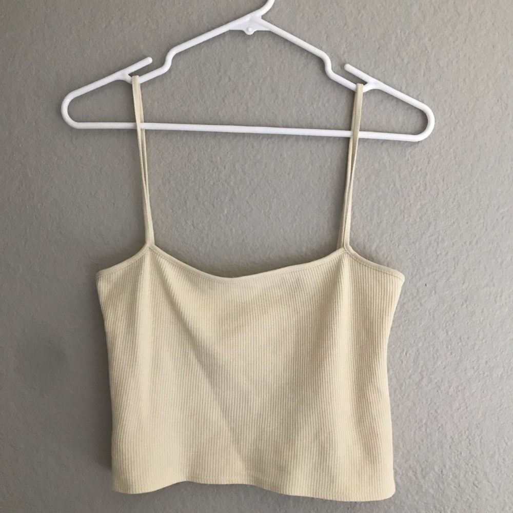 Brandy yellow cropped tank top